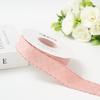 Polka Dot Wavy Lace Ribbon Fabric Polyester Material for DIY Hair Accessories & Floral Clothing Bows for Weddings & Christmas