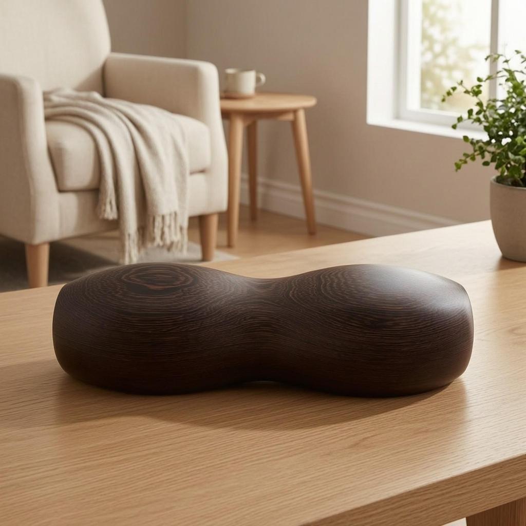 Wooden Neck Pillow Contoured Massage Ergonomic Solid Wood
