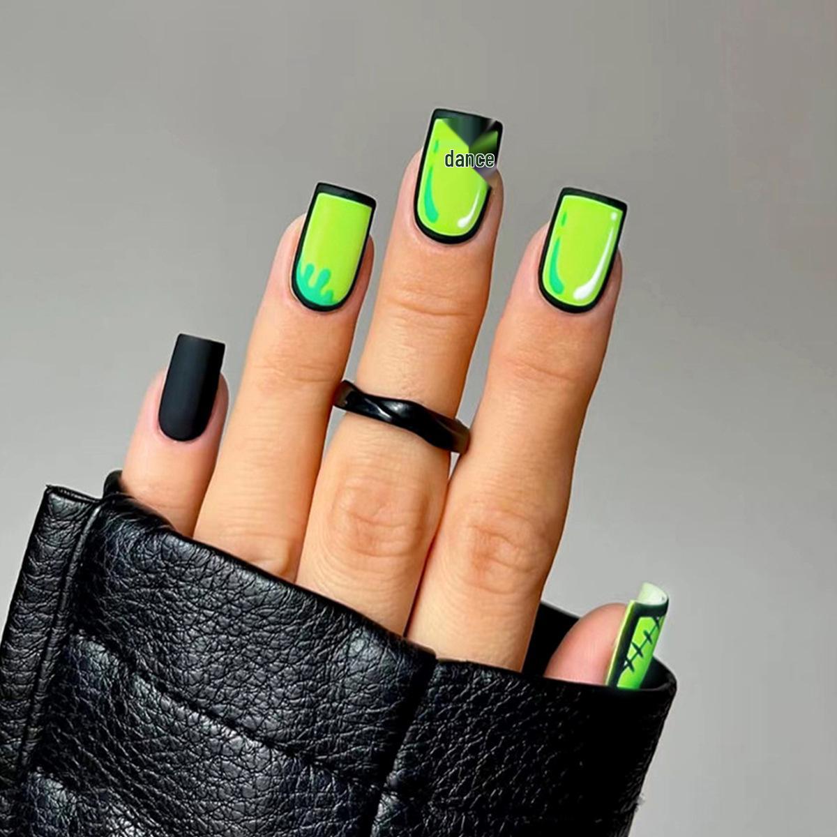 

Rectangular Cartoon Fake Nail Art Tips