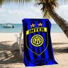 Beach Towel with FC Inter Milan logo Pattern - soft,absorbent,machine washable Lightweight&Modern,swimming,Travel Essentials