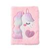 Unicorn Heart Macaron Color Plush Diary: A5 Student Cartoon Planner with Wireless Binding