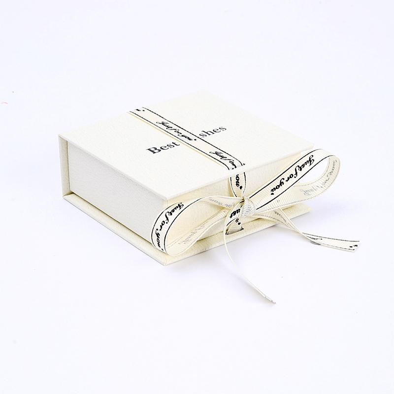 1PC Book Shape Wedding Necklace Organizer Valentine's Day Bowknot Ribbon Wrapping Box Jewelry Box With Flip Gift Packaging