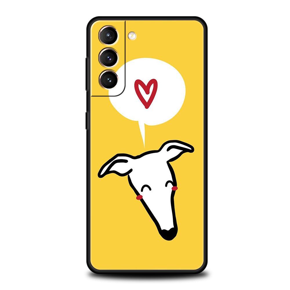 Galgo Greyhound Dog Phone Case For Samsung Galaxy S25 Edge S24 S23 S22 S20 Ultra S21 FE 5G S10 Plus Soft TPU Cover