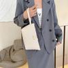 Fashion Handbag, Women's Solid Color Handbag, Simple and Versatile Style Makeup Bag