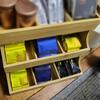 Wood Made Tea Bag Box Exquisite Craft Fluent Line Large Capacity Vertical Space Utilization Office