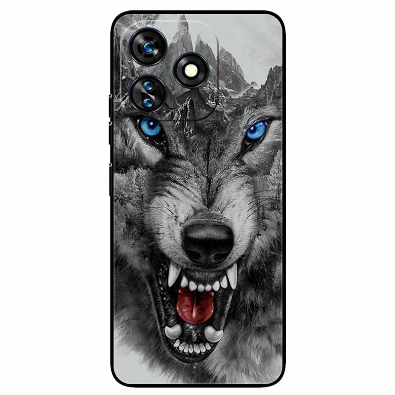 For Oukitel C51 Case 6.8'' Shockproof Silicon Animals Cool Painted Covers for Oukitel C51 C 51 Cartoon TPU Shell Protective Capa