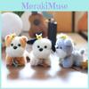 Plush Dog Keychain Stuffed Animal Backpack Charm Pp Cotton Gift For Kids Teens Room Decor