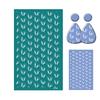 Bunnies Eggshell Silk Screen Stencils 6.3x4Inch for Clay Earrings Jewelry Making Washable Silk Screen Printing Stencils
