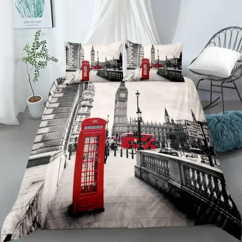 Statue Of Liberty Attractions In New York Bedding Set 3D Printed Suitable For Bedroom Duvet Cover Set With Pillowcases Kids