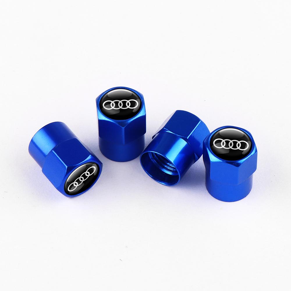 4 Pezzi Styling Auto Tappi Valvole Pneumatici Ruote Coprivalvole Stelo Valvola Pneumatico Auto Per Audi A3 A4 B8 8P 8V A6 C7 A5 Q5 B7 B6 B9 QUTTRO RS Q3 Q7