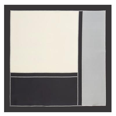 60cm*60cm 2024 New Luxury Brand Geometric Blue Patchwork Plaid Women Twill Silk Scarf Small Square Scarves Hijab Headband