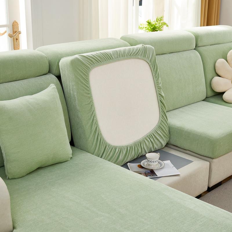 Elastic Sofa Chaise Cover Set Lounge for Living Room Cushion Seat Covers Adjustable Couch Armchairs 2 3 Seater Places Slipcovers