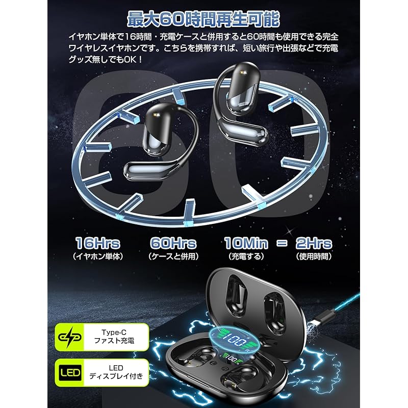 [Industry's First Sale, True OWS Earphones] Bluetooth Earphones Open Wireless Earphones Open Ear Type Not Blocked Air Conduction Earphones Innovation