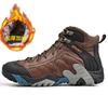 Winter Cotton Shoes for Men High-Top Outdoor Hiking with Plush Insulation Casual Short Boots Men with Waterproof Snow Boots