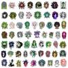 60pcs Snake-haired Banshee Medusa Graffiti Stickers Skateboard Helmet Notebook Guitar Stationery Waterproof PVC Stickers