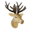 PVC Animal Head Figurine Refrigerator Decoration Mini Antelope Elk Mammoth