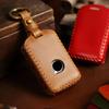 FOR Volvo Key Case Top Grain Leather Handstitched Full Cover Scratch Resistant W/ Key Ring &Lanyard Fits XC60 XC90 S60 S90