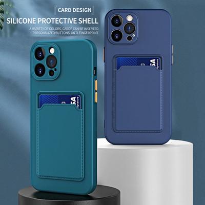 Samsung Galaxy S21 S22 S23 S24 Plus Note 20 Ultra S klipem na peněženku Držák na karty Nárazuvzdorný Měkký Silikonový Kryt na Telefon