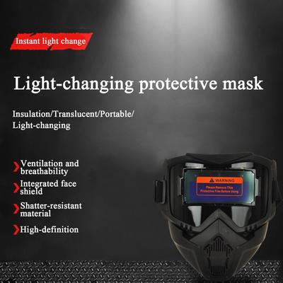 Masque de soudage monté sur la tête Chapeau de soudage Auto-obscurcissant Blocage de l'éblouissement Protection faciale pour Soudage à l'arc Tig Mig Construction Travail du bois