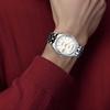 TITONI plum blossom men's series automatic mechanical movement 100 meters 38.5mm white dial stainless steel case stainless steel strap 787 S-310Y