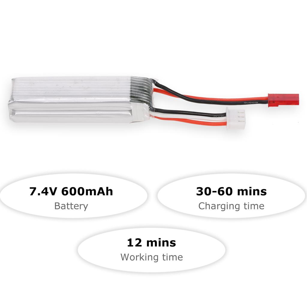X420.0016 Battery for Wltoys XK A160 RC Airplane 7.4V 600mAh Rechargeable Lithium Battery Aircraft Spare Parts Glider Accessories