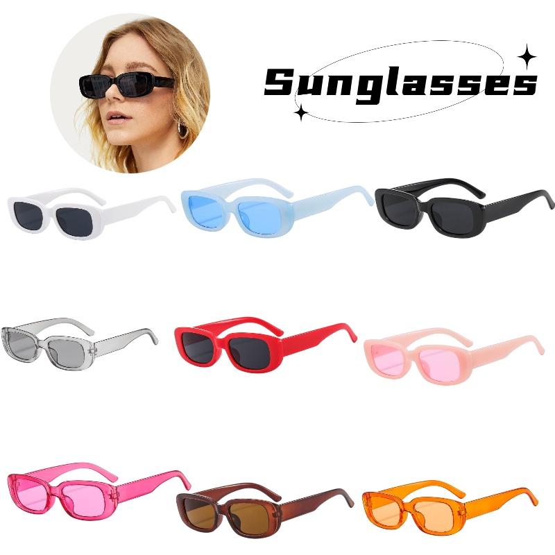 Trendy Candy-colored Square Sunglasses For Outdoor Activities And Fashion Dressing
