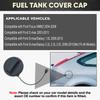 Inner Fuel Gas Oil Tank Filler Cap for Ford Focus II/MK2 2004-2006 C-max 2003-2010 Ford S-max/Galaxy 2006-2010