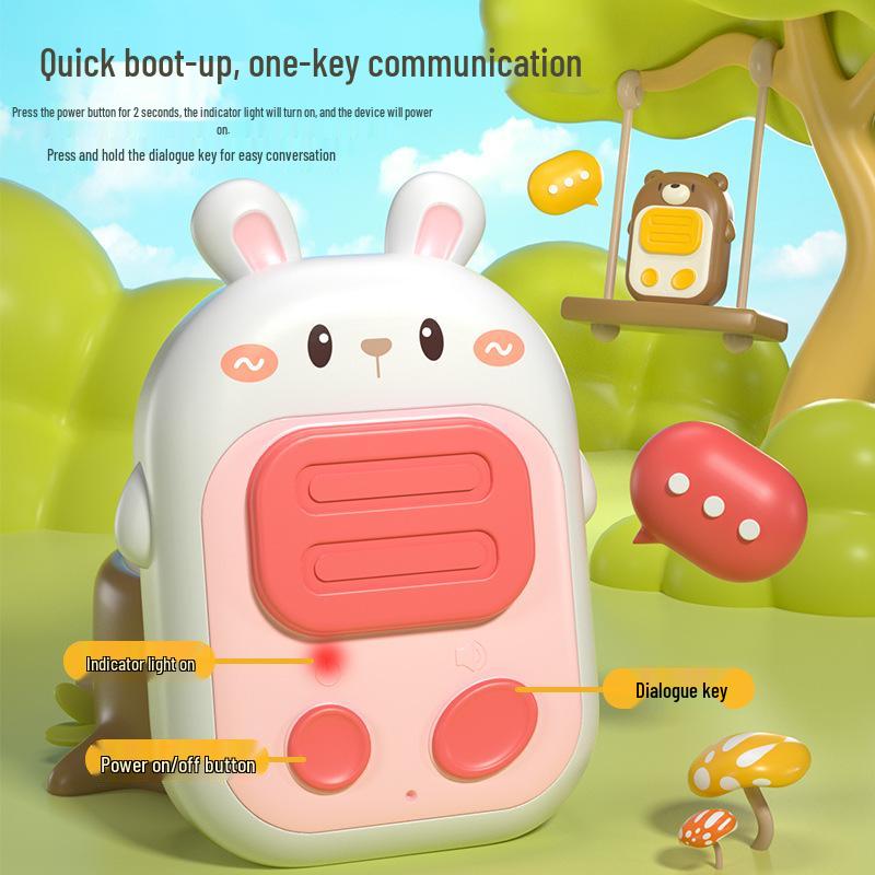 Kids' Outdoor Cartoon Walkie-Talkie: Long-Range Wireless Toy for Parent-Child Interaction