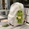 Soft Fluffy Plush Toy Funny Frog Keychain with Fragrance & Movable Limbs, Stuffed Animal Cute Bag Charm for Backpacks Keys, Decorative Hanging