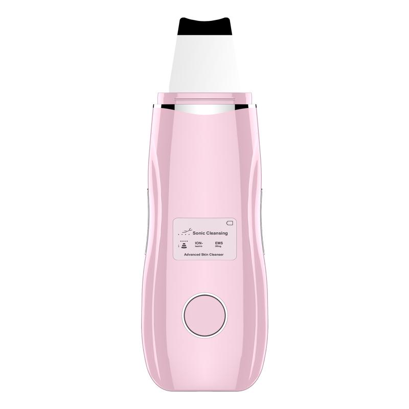 TOPLIFEE Electrical Skin Scrubber Rechargeable Labelle Skin Spatula Ultrasonic Facial Skin Scrubber USB rechargeable розовый
