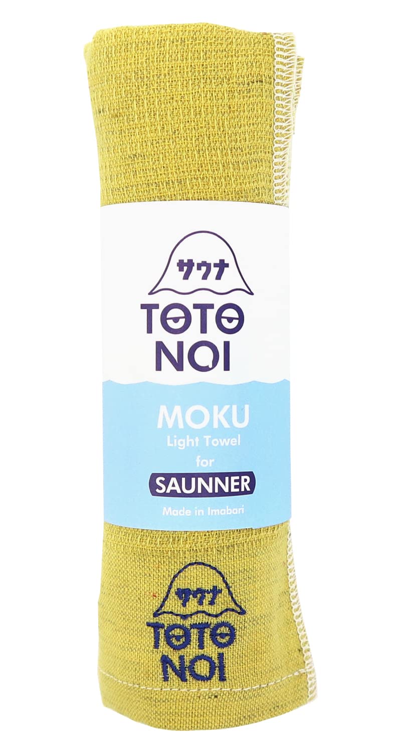 Sauna MOKU Face Towel M Size [KON-TEX]  54121-305  [TOTONOI-kun (Lemon)]