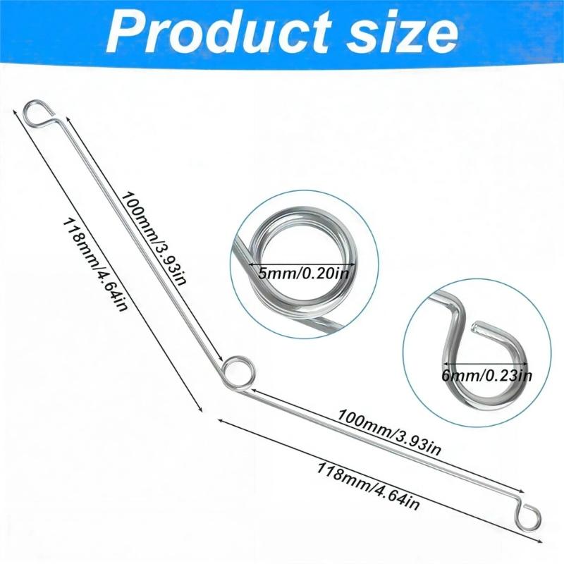 40Pcs Metal Recessed Lighting Trims Springs Clip Stainless Steel Replacement Spring Clips for Recessed Light Fixtures