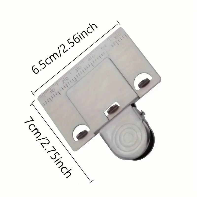 1PCS Stainless Steel Measuring Tape Clamp Tape Measure Curling Clamp Woodworking Ruler Fixing Clamp Measuring Tool