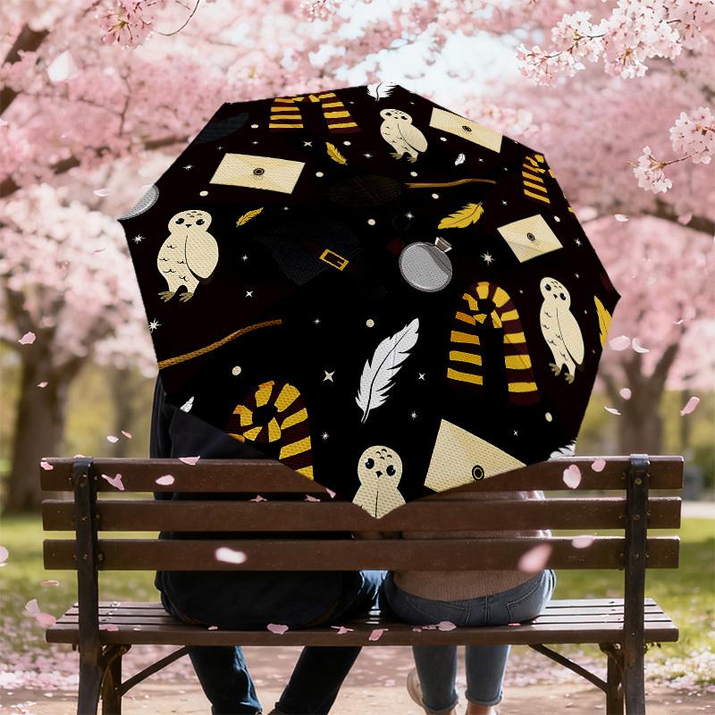 1PC Warner Hogwarts envelope Umbrella-8-Rib Reinforced, Automatic Open, Lightweight-A100