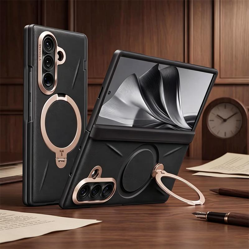 TORRAS Lederhülle für Samsung Z Fold 8 ULTRA Halterung Rückseite Hülle für SAMSUNG Z FOLD 8 Ultra
