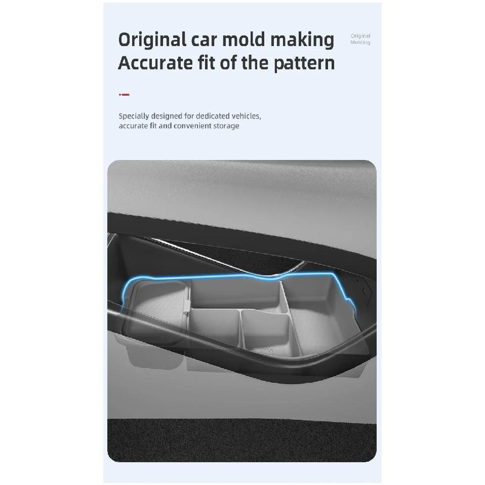 For Denza D9 Silicone Storage Box Center Console under Layer Modification Special Car Interior Accessories Organizer