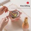Ceramic Matcha Bowl Set Flower Shaped Japanese Style Ceramic Matcha Tool Tea Scoop Reusable Matcha Making Kit Tea Ceremony