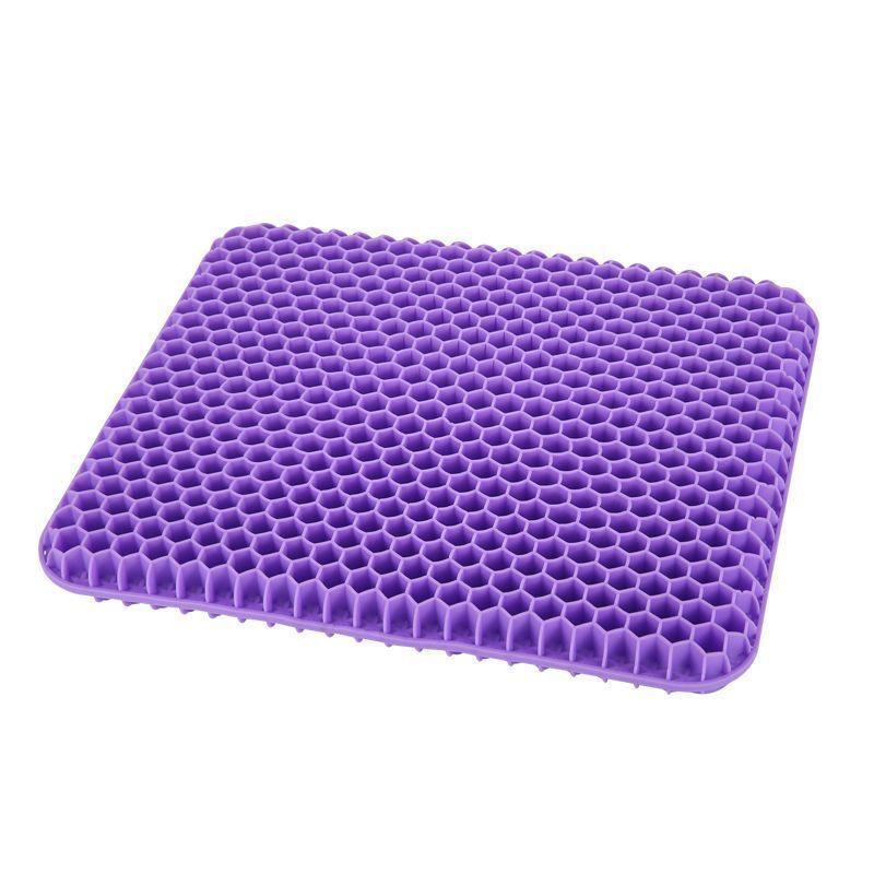 Gel Honeycomb Seat Cushion - Breathable, Double-Layer, Square Ice Pad for Car and Chairs