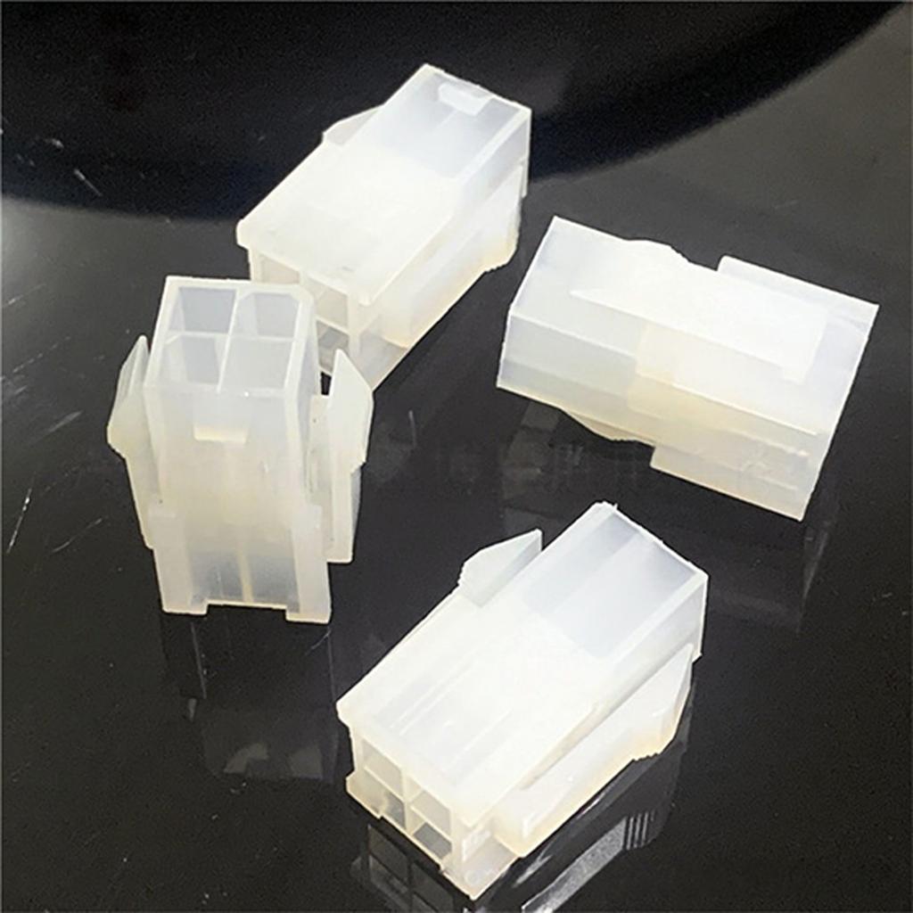 Motorcycle 4 Pin Curved Needle Electrical Connector Set Cable Plug Socket for Automotive Applications