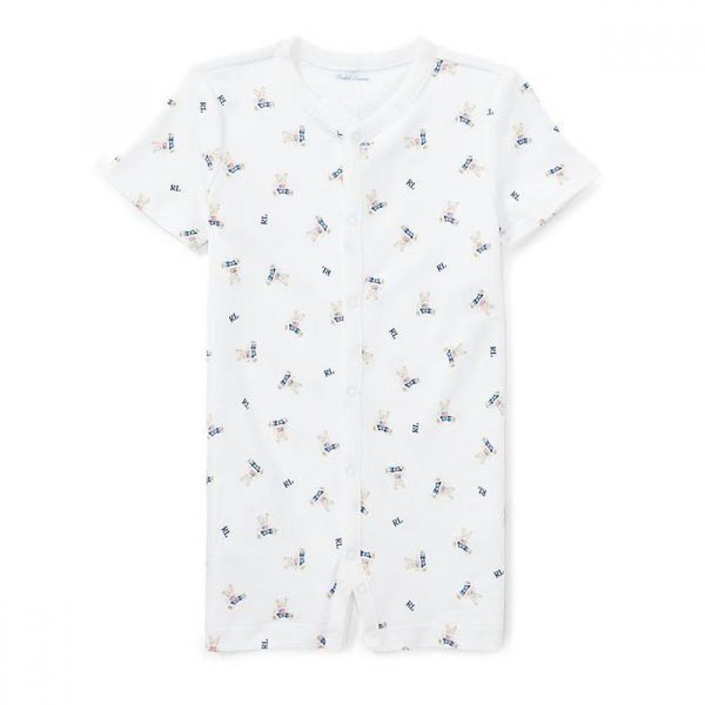 Ralph Lauren Baby Boys  Polo Bear Cotton Shortall Cwpoopcic720052100 9M