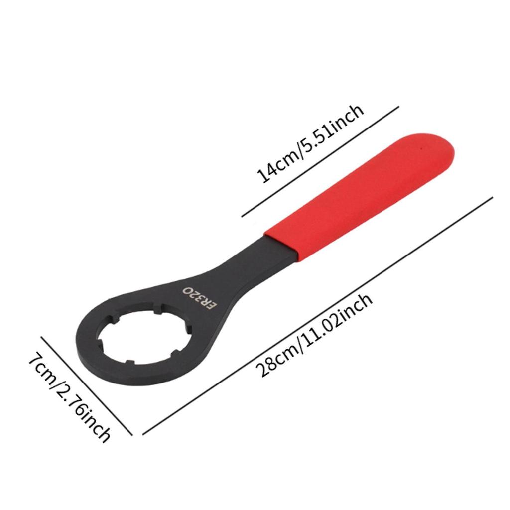 O-shaped Wrench CNC Spanner Collet Chuck Portable Protect The Nut Premium Carbon Steel CNC Milling Tool for Er16 Er20