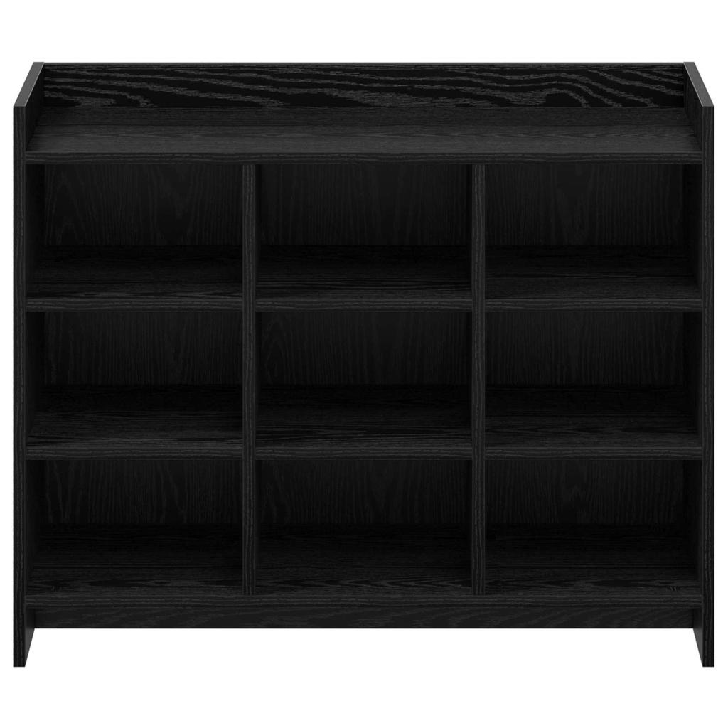 Shoe Cabinet Black Oak 85 x 39.5 x 70 cm Particleboard