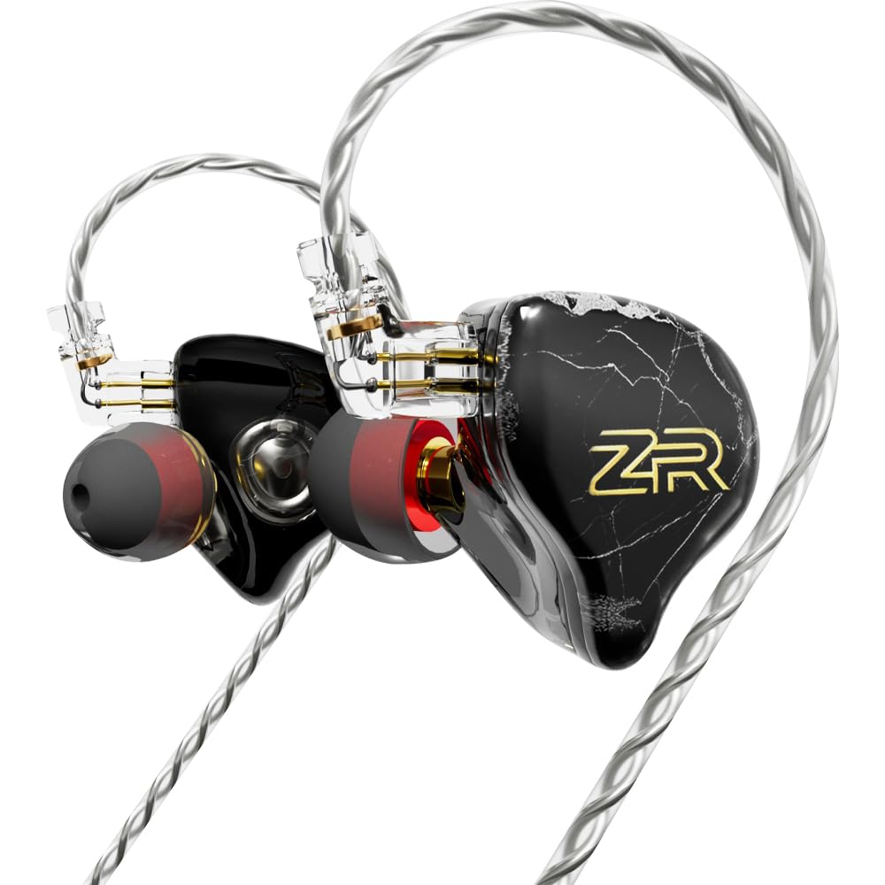 

Hifi Kingdom ND-ZR 10mm Diamond Dynamic Driver (1DD) Wired In-Ear Monitors, Black, No Mic