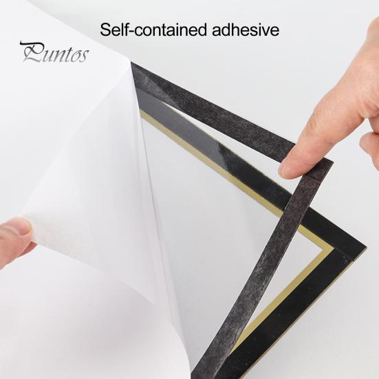 Self-Adhesive Frame Magnetic Picture Holder with Clear Cover Wall-mounted Poster Display Frame for Pictures Documents