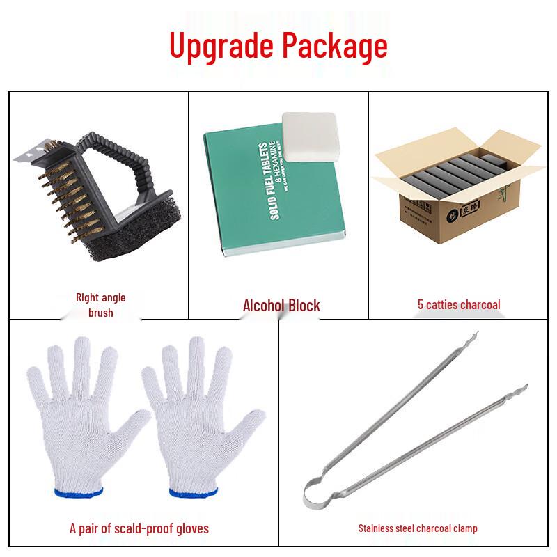 Drui en Portable Foldable Charcoal BBQ Grill