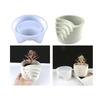 Stampo per Vaso da Fiori in Silicone Stampo per Piantine Succulente Stampo in Cemento e Gesso Stampo Rotondo in Cemento di Cemento per Portapenne Fai da Te, Decorazioni per la Casa
