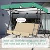 Garden Swing Canopy Top Cover Waterproof Outdoor Swing Chair Hammock Canopy