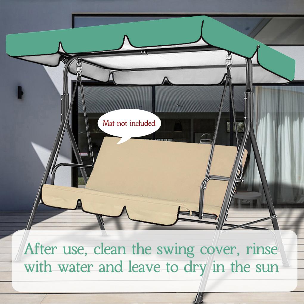 Garden Swing Canopy Top Cover Waterproof Outdoor Swing Chair Hammock Canopy