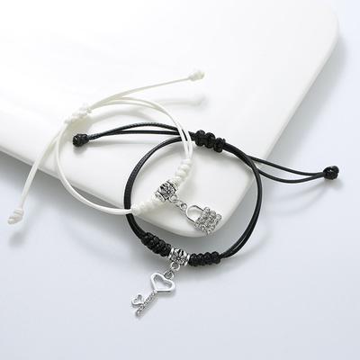 Pulseira Estrela de Casal Para Amante Mulheres Homens Feita à Mão Corda Ajustável Amigos Relacionamento Pulseiras Combinando Joias Presente