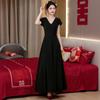 One-word Shoulder White Summer Evening Dress Host Temperament Banquet Can Usually Wear French Graduation Dress